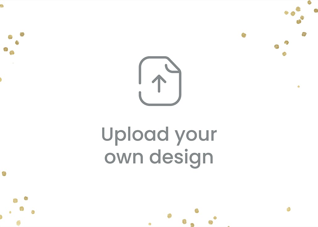 Confetti flakes - landscape - invitation