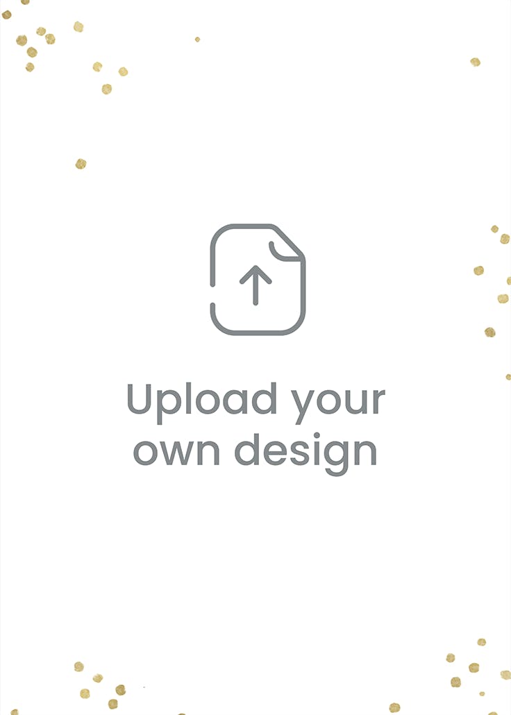 Confetti flakes - portrait - invitation