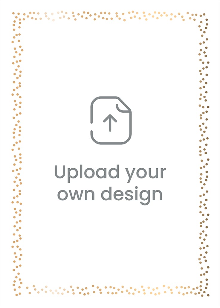 Dotted frame - portrait - invitation