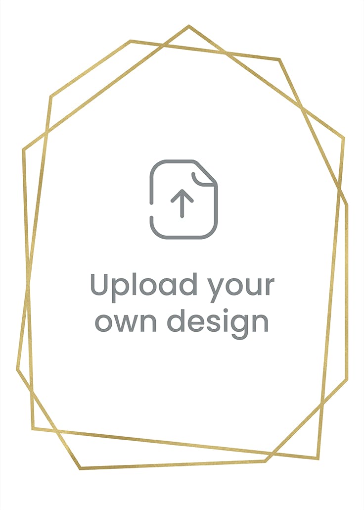 Geometric polygon - portrait - invitation