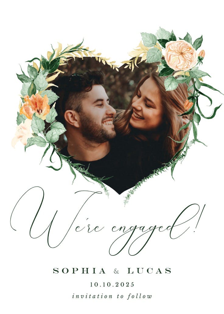 Indian summer love - engagement announcement