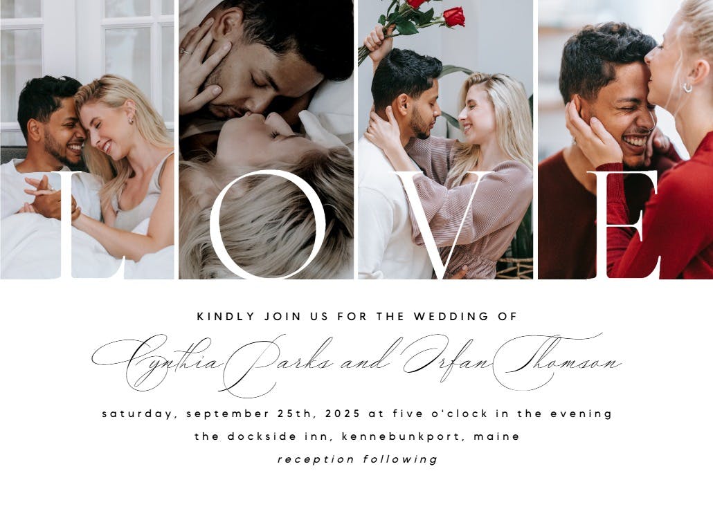 Love - wedding invitation