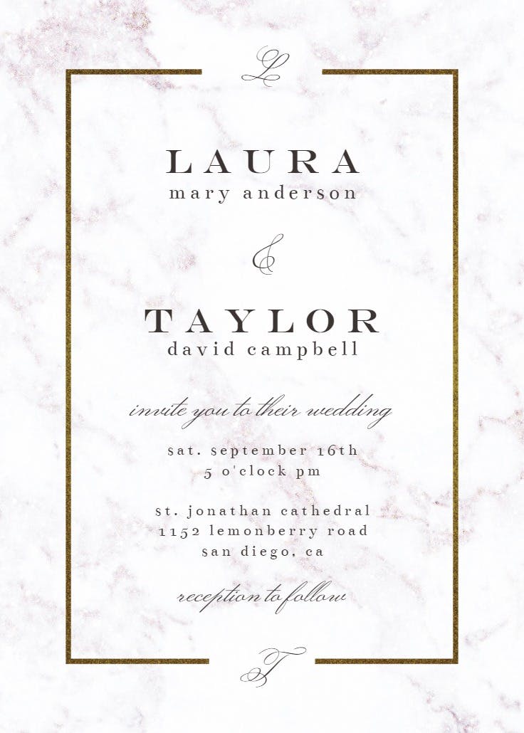 Pearl background - wedding invitation