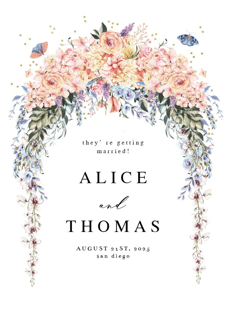 Spring dusty gate - engagement announcement