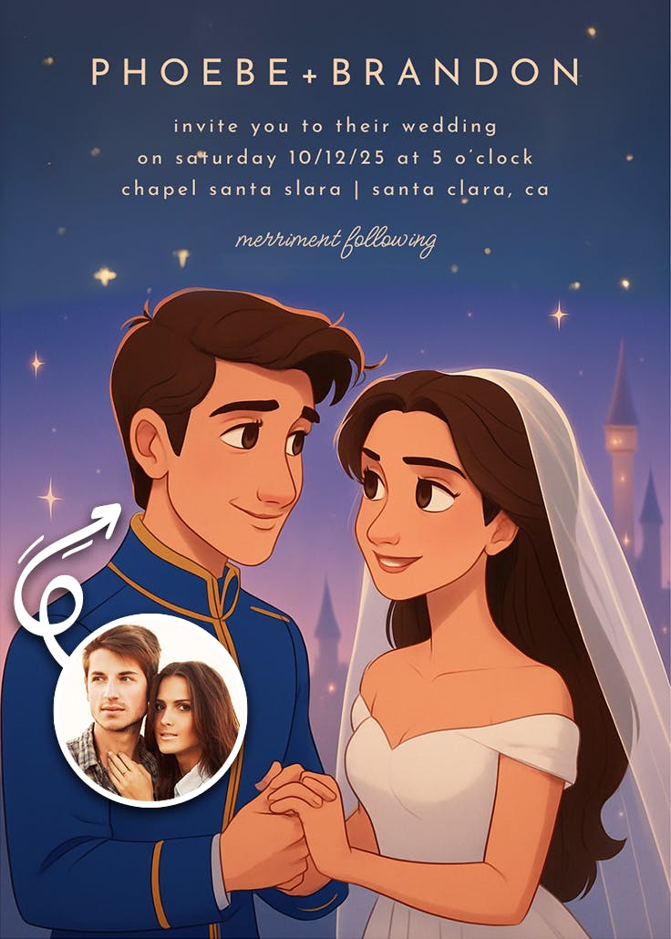 The royal i do - wedding invitation